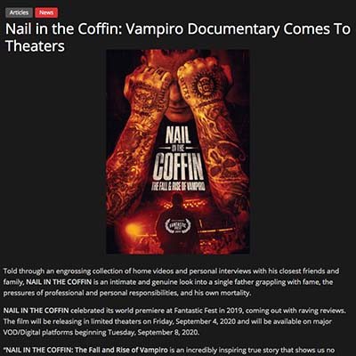 Nail in the Coffin: Vampiro Documentary Comes To Theaters